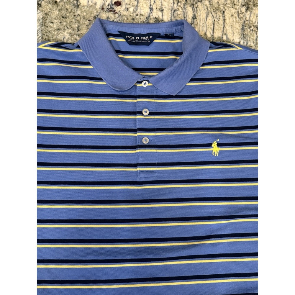 Polo Golf‎ Ralph Lauren Classic Fit Polo Shirt Short Sleeve Casual Blue Size XL